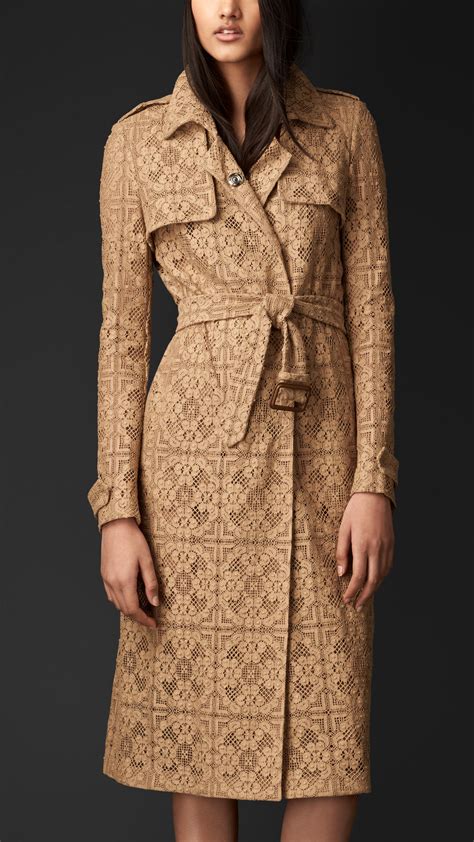 burberry english lace trench coat|burberry trench coat wool collar.